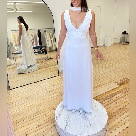 Custom UNDONE by Kate dress with neck scarf - fits size 2/4 - Picture 1 of 7